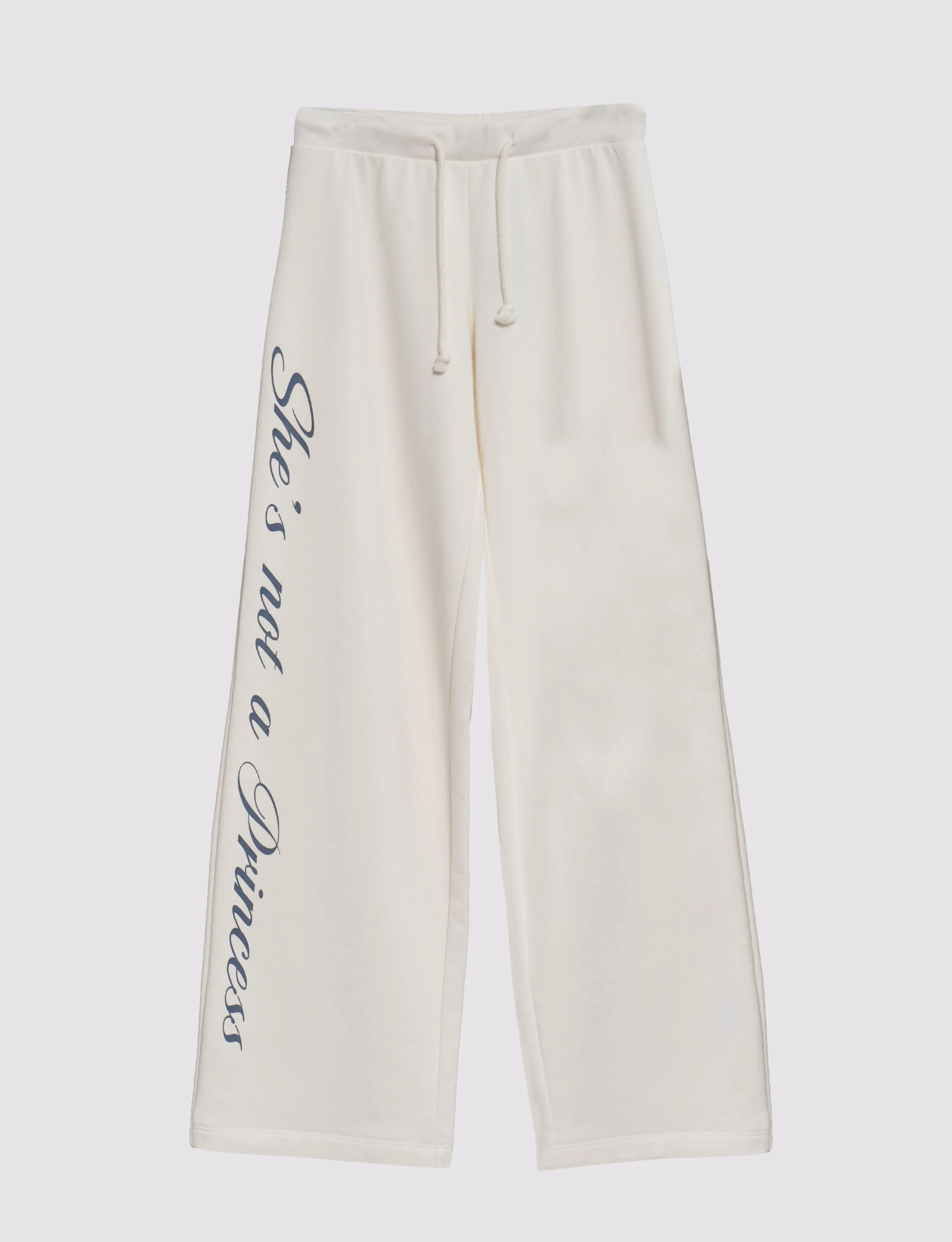 Pantalone tuta con scritta "She's not a Princess"